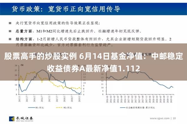 股票高手的炒股实例 6月14日基金净值：中邮稳定收益债券A最新净值1.112