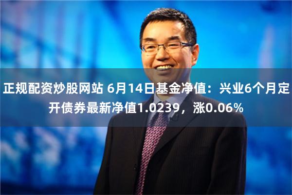 正规配资炒股网站 6月14日基金净值：兴业6个月定开债券最新净值1.0239，涨0.06%