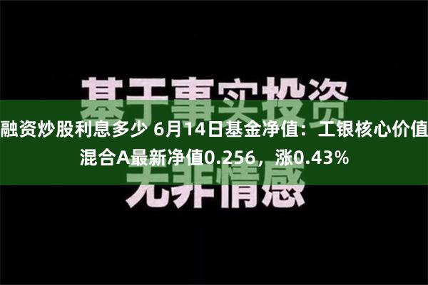 融资炒股利息多少 6月14日基金净值：工银核心价值混合A最新净值0.256，涨0.43%