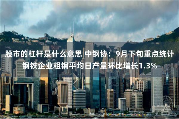 股市的杠杆是什么意思 中钢协：9月下旬重点统计钢铁企业粗钢平均日产量环比增长1.3%