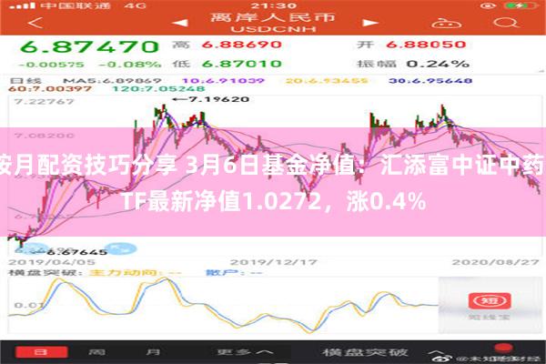 按月配资技巧分享 3月6日基金净值：汇添富中证中药ETF最新净值1.0272，涨0.4%